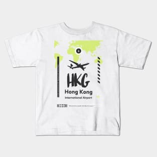 Hong Kong green Kids T-Shirt